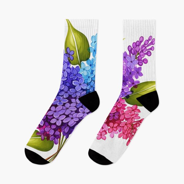 Item preview, Vibrant Lilac Bouquet Watercolor designed and sold by PixorStudio.