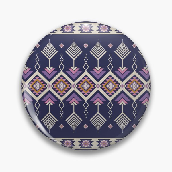 Item preview, Ethnic Aztec Geometric Seamless Pattern Navy Purple Mauve Tribal Folk designed and sold by PSA2543.