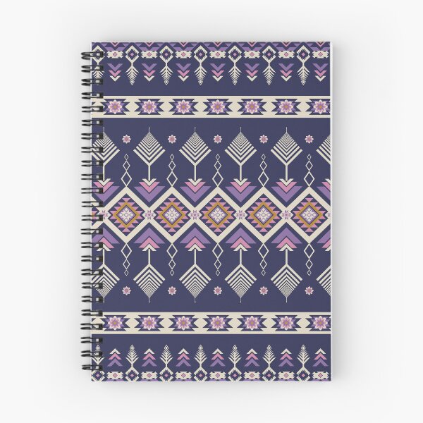 Item preview, Ethnic Aztec Geometric Seamless Pattern Navy Purple Mauve Tribal Folk designed and sold by PSA2543.