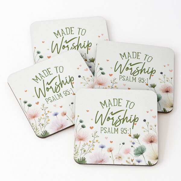 Item preview, Made to Worship Wild Flowers in Watercolor Christian Art  designed and sold by Lori Richardson.