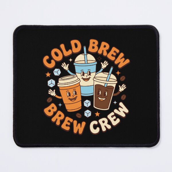Item preview, Cold Brew Crew Cute Coffee Drinks designed and sold by Sketchlegacy.