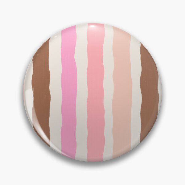Item preview, Hand Drawn Pink and Brown Wavy Stripe Pattern designed and sold by SweetLilith.