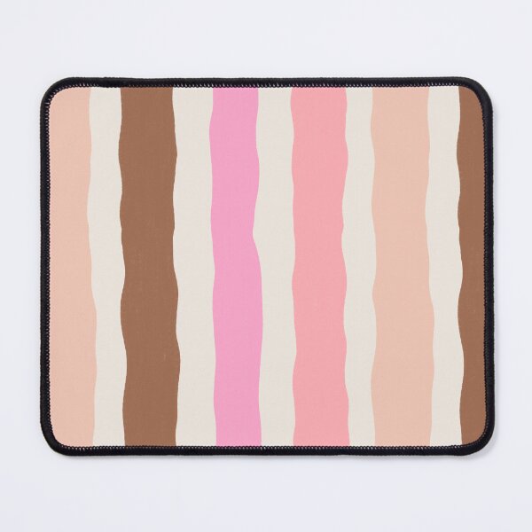 Item preview, Hand Drawn Pink and Brown Wavy Stripe Pattern designed and sold by SweetLilith.