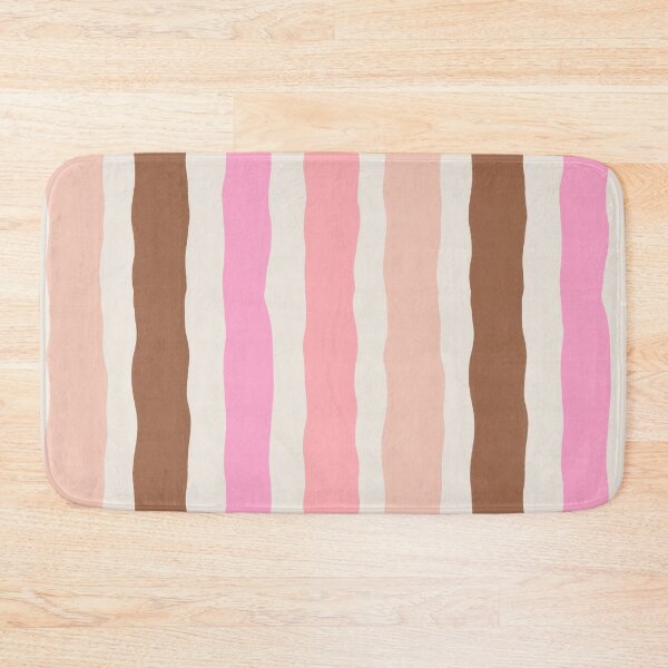 Item preview, Hand Drawn Pink and Brown Wavy Stripe Pattern designed and sold by SweetLilith.