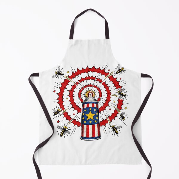 Item preview, Patriotic Cartoon Bug Spray 4th of July Comic Pop designed and sold by chattsuede.