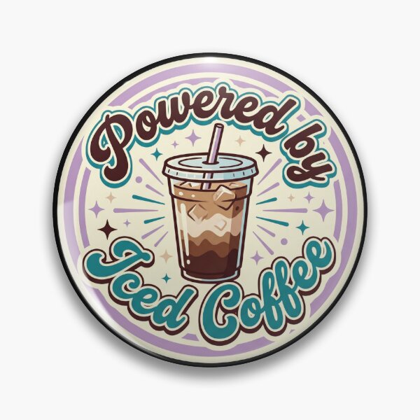 Item preview, Powered By Iced Coffee Cute Coffee  designed and sold by Sketchlegacy.