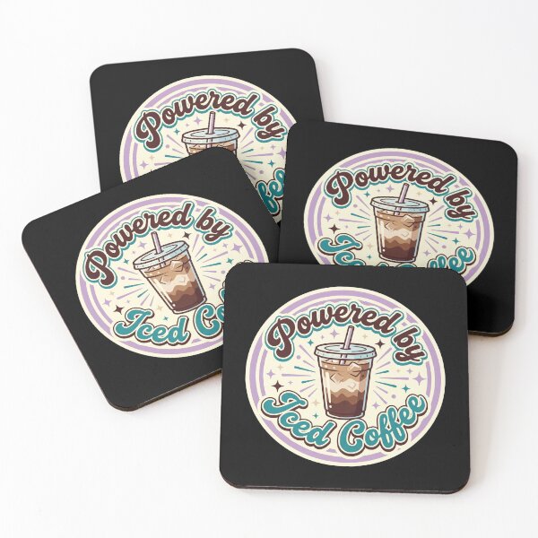 Item preview, Powered By Iced Coffee Cute Coffee  designed and sold by Sketchlegacy.