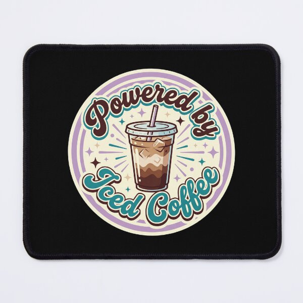 Item preview, Powered By Iced Coffee Cute Coffee designed and sold by Sketchlegacy.