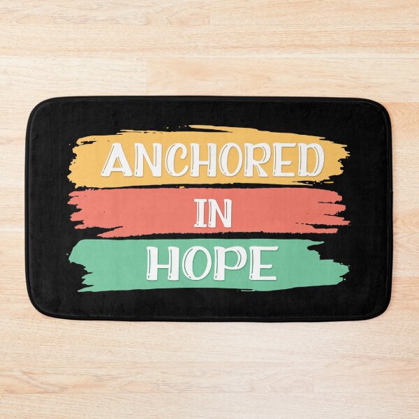Item preview, Anchored in Hope – Christian Faith Strength Quote designed and sold by Verse & Vibes.