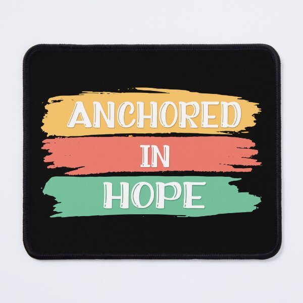 Item preview, Anchored in Hope – Christian Faith Strength Quote designed and sold by Verse & Vibes.
