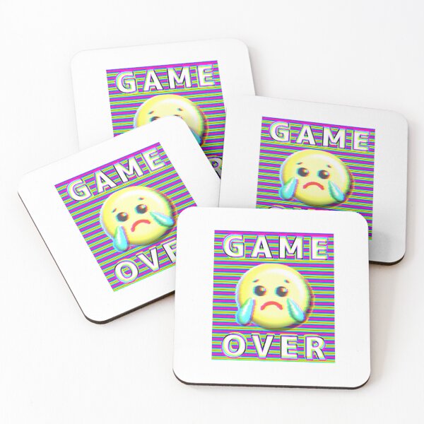 Item preview, GAME OVER sad face designed and sold by kanaehonkawa.