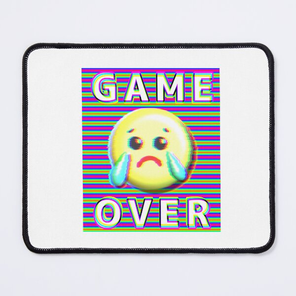 Item preview, GAME OVER sad face designed and sold by kanaehonkawa.