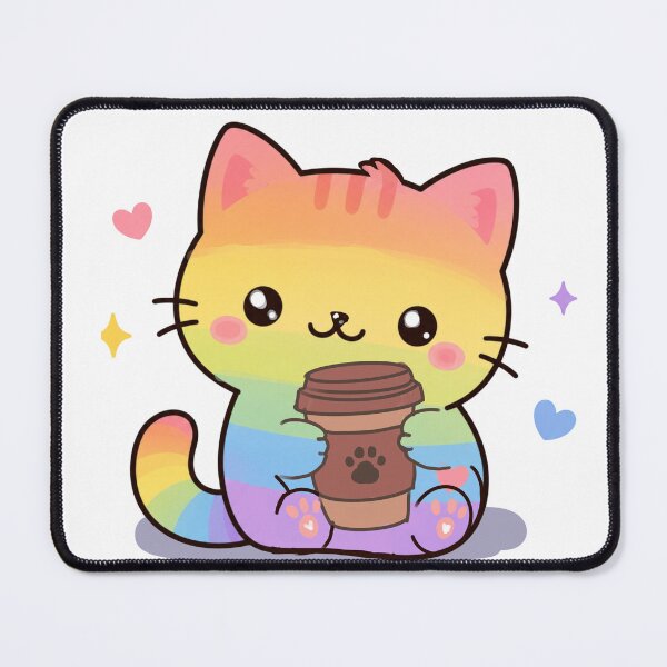 Item preview, Pride coffee cat designed and sold by Wolfy's Whims.