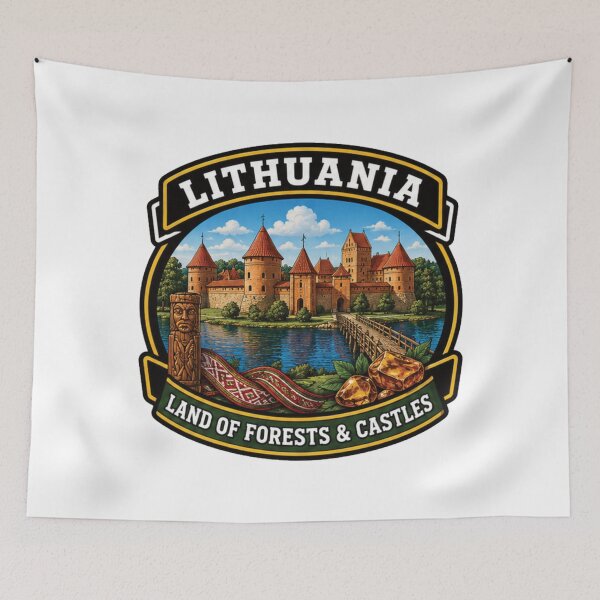 Item preview, Lithuania – Land of Forests and Castles designed and sold by GnuArt.