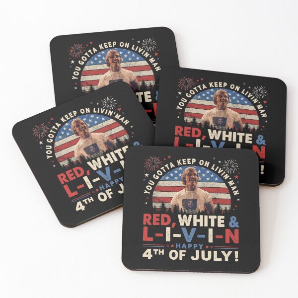 Item preview, Red White & Livin Happy 4th Of July Patriotic American Humor designed and sold by KAWKAW-DRHM.