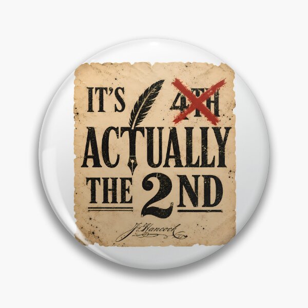 Item preview, It's Actually The 2nd Fourth Of July History Humor designed and sold by chattsuede.