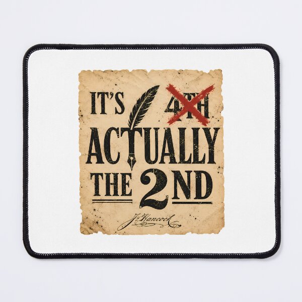 Item preview, It's Actually The 2nd Fourth Of July History Humor designed and sold by chattsuede.