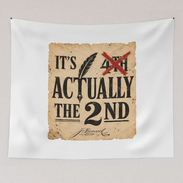 Item preview, It's Actually The 2nd Fourth Of July History Humor designed and sold by chattsuede.