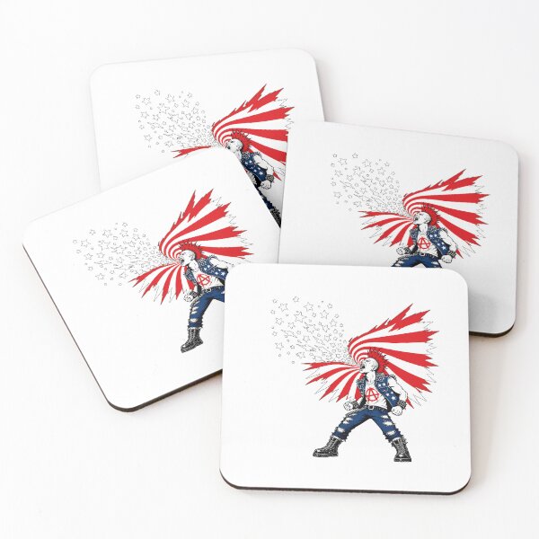 Item preview, Punk Rock American Flag Screaming Punk Rocker designed and sold by chattsuede.