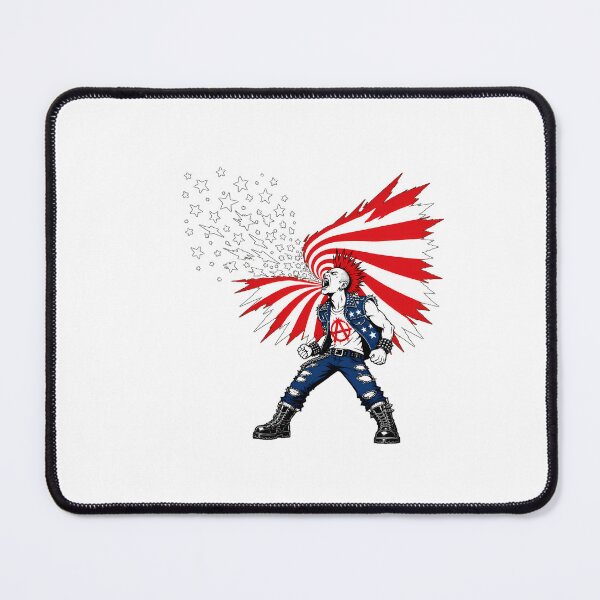 Item preview, Punk Rock American Flag Screaming Punk Rocker designed and sold by chattsuede.