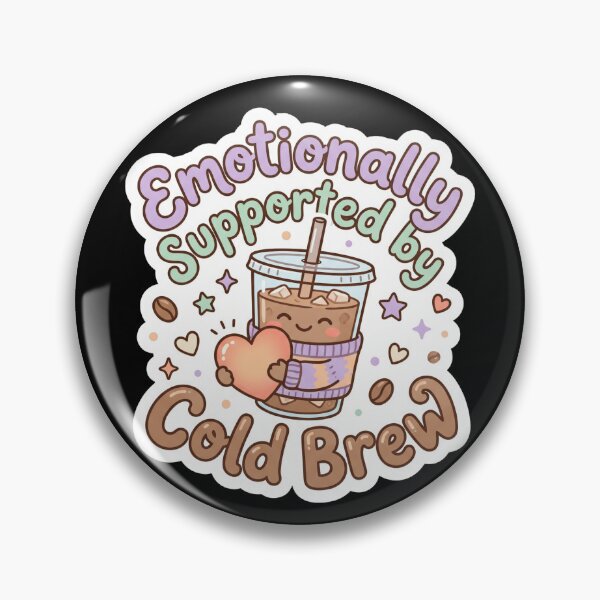 Item preview, Cute Cold Brew Emotional Support  designed and sold by Sketchlegacy.