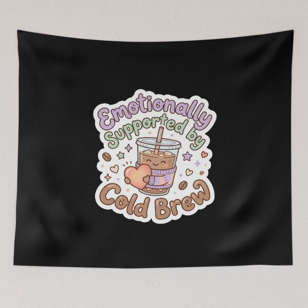 Item preview, Cute Cold Brew Emotional Support designed and sold by Sketchlegacy.