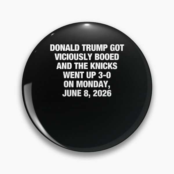 Item preview, Donald Trump Got Viciously Booed Knicks Went Up 3-0 Political Sports Meme designed and sold by KAWKAW-DRHM.