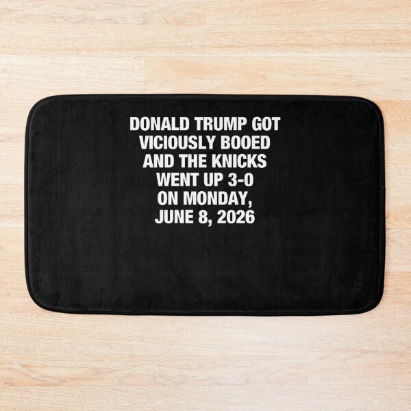 Item preview, Donald Trump Got Viciously Booed Knicks Went Up 3-0 Political Sports Meme designed and sold by KAWKAW-DRHM.