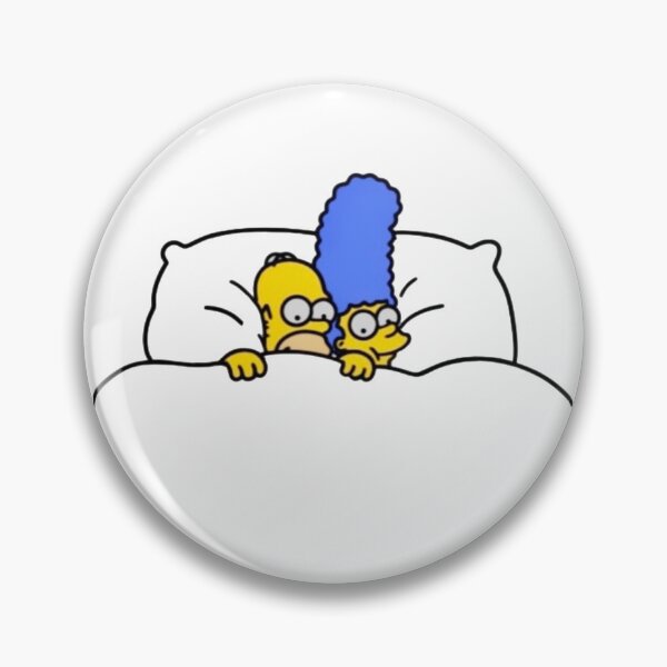Artikelvorschau, Die Simpsons – Homer und Marge Simpson – Gemütlich entworfen und verkauft von TheStickLab.