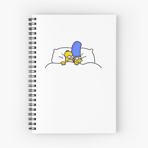 Artikelvorschau, Die Simpsons – Homer und Marge Simpson – Gemütlich entworfen und verkauft von TheStickLab.