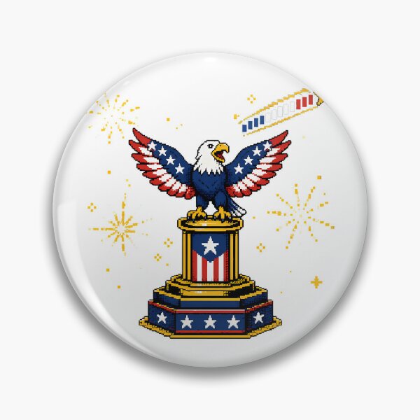 Item preview, Pixel Patriot Bald Eagle 4th Of July Gamer designed and sold by chattsuede.