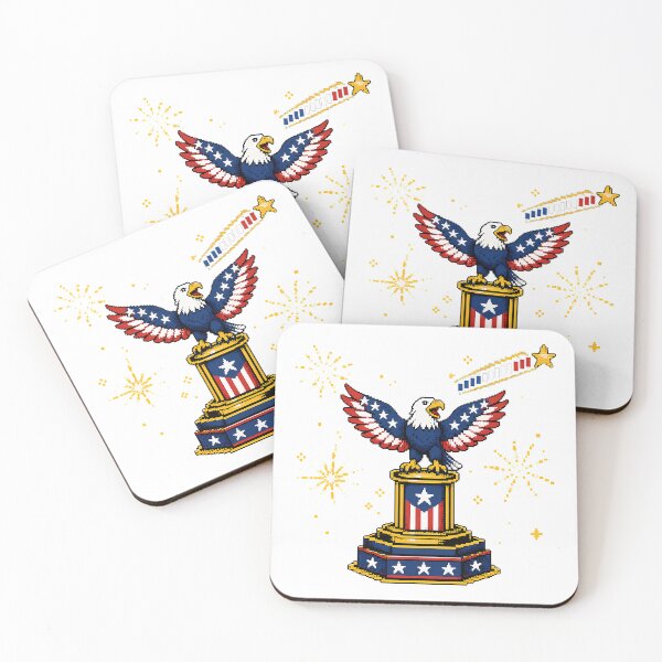 Item preview, Pixel Patriot Bald Eagle 4th Of July Gamer designed and sold by chattsuede.