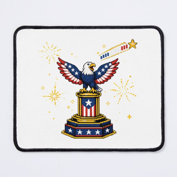 Item preview, Pixel Patriot Bald Eagle 4th Of July Gamer designed and sold by chattsuede.