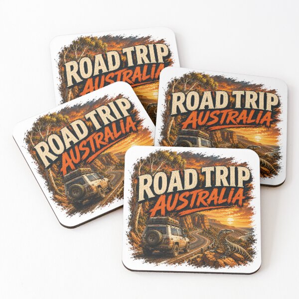 Aperçu de l'œuvre Road Trip Australia Adventure – Aussie Travel Souvenir Gift créée et vendue par Holiday-Hunter.