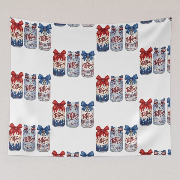 Item preview, Patriotic Soda Inspired Vintage Americana Soda Can 4th Of July Bow designed and sold by KAWKAW-DRHM.