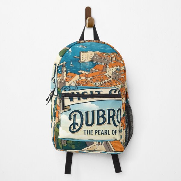 Item preview, Dubrovnik Croatia Vintage Travel Poster | The Pearl of the Adriatic designed and sold by ElartedeNoel.