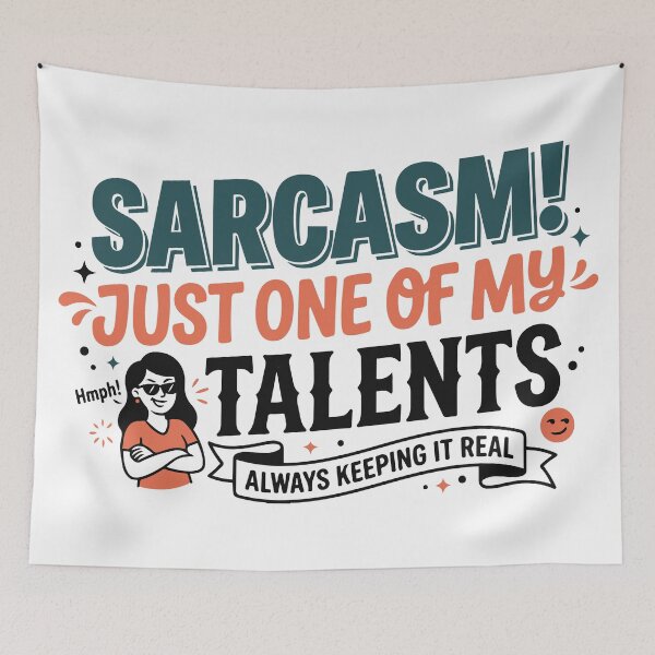 Item preview, Sarcasm! Just One of My Talents designed and sold by ShirtRemarks.