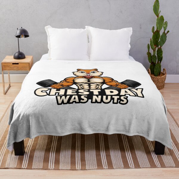 Item preview, Chest Day Was Nuts Funny Squirrel Gym designed and sold by Digistore1221.