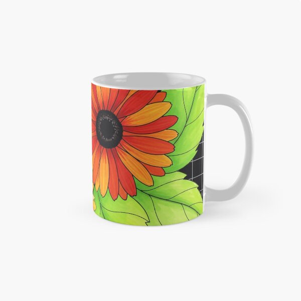 Item preview, Floral Grid Garden Illustration designed and sold by PixorStudio.