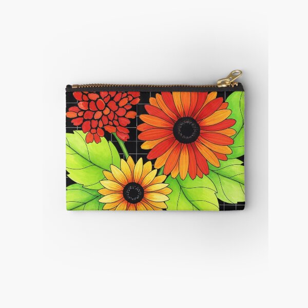 Item preview, Floral Grid Garden Illustration designed and sold by PixorStudio.