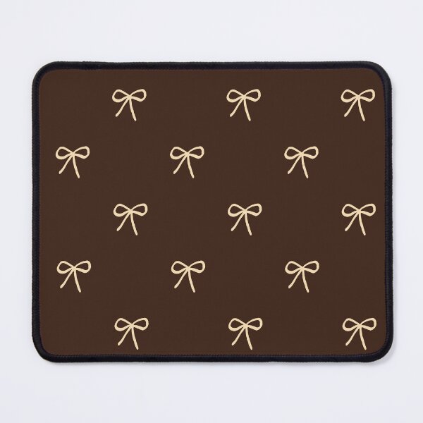 Item preview, Dark Chocolate Bow Pattern Phone Case for Mom | Minimalist Coquette Bow Journal for Students or Teachers| Cute Cream Bow Aesthetic Blanket for Girls | Balletcore Ribbon Tote Bag Gift for Nurse designed and sold by VivaFy.
