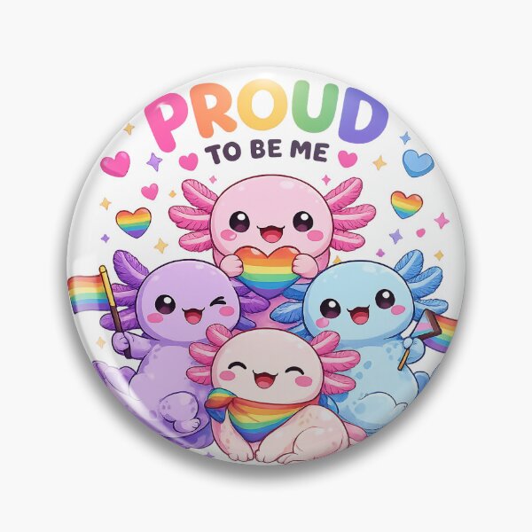 Item preview, Proud to Be Us – Kawaii Axolotls Pride LGBT+ designed and sold by Lunatik Cat.
