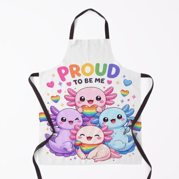 Item preview, Proud to Be Us – Kawaii Axolotls Pride LGBT+ designed and sold by Lunatik Cat.