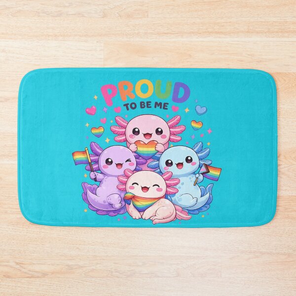 Item preview, Proud to Be Us – Kawaii Axolotls Pride LGBT+ designed and sold by Lunatik Cat.