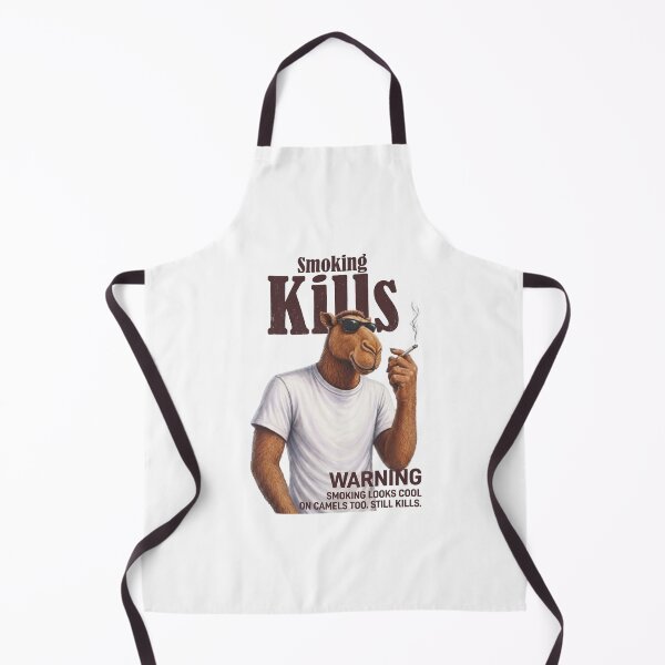 Item preview, Smoking Kills Camel Cigarette Warning Funny Dark Humor Animal Lover designed and sold by KAWKAW-DRHM.