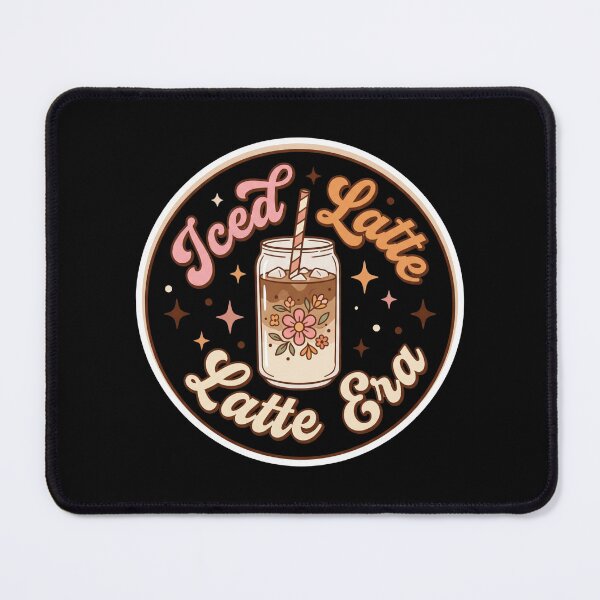 Item preview, Iced Latte Era Cute Coffee designed and sold by Sketchlegacy.
