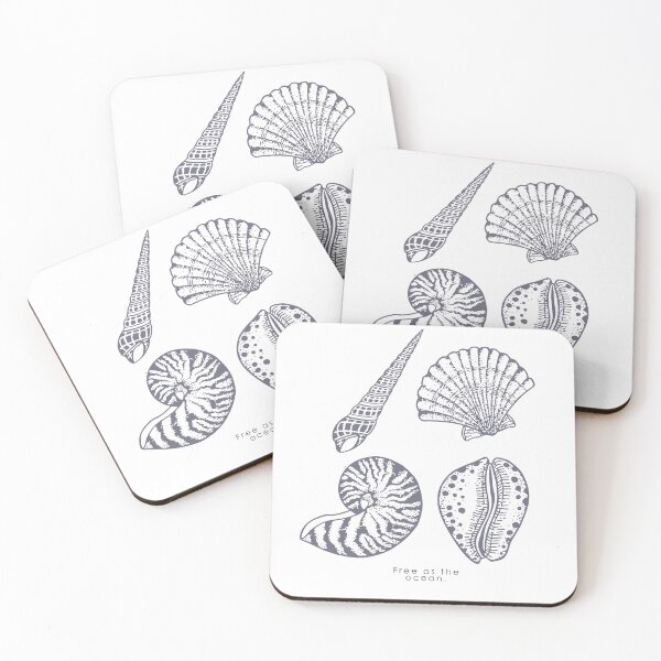 Item preview, Elegant realistic shell illustrations designed and sold by N-art-halia.