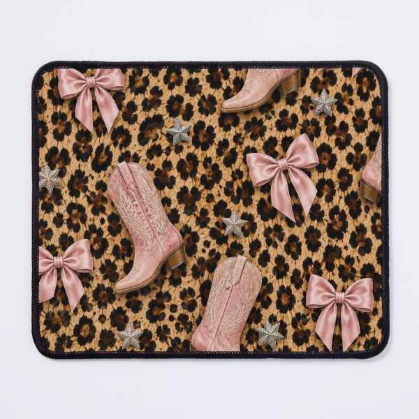 Item preview, Leopard print cowgirl boots pattern designed and sold by KassiesKreation.
