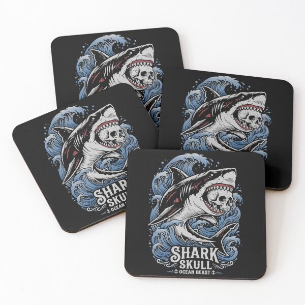 Item preview, Shark Skull Ocean Beast - Vintage Nautical Dark Art designed and sold by fabiandesigns88.