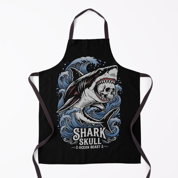 Item preview, Shark Skull Ocean Beast - Vintage Nautical Dark Art designed and sold by fabiandesigns88.